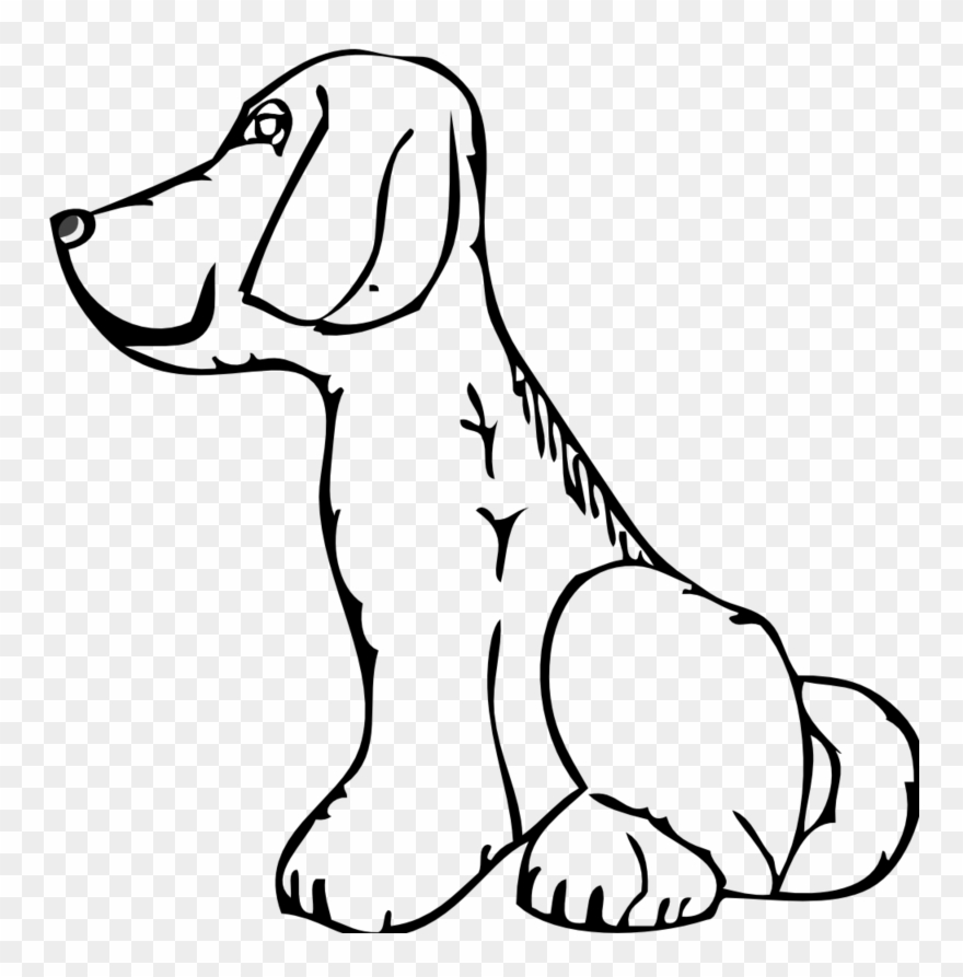 Black And White Dog Images - Clip Arts Of White Dog - Png Download