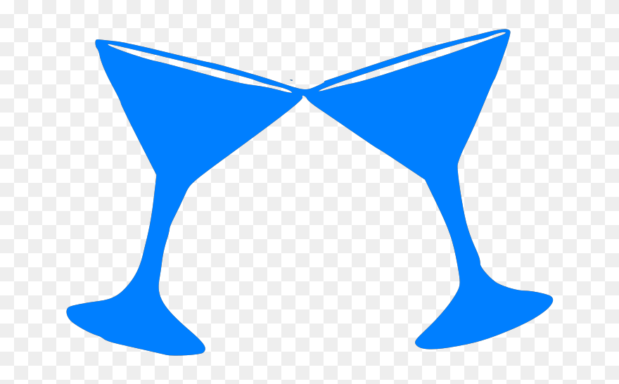 Cocktail Clipart Cheer - Glass Clink Clip Art Martini - Png Download