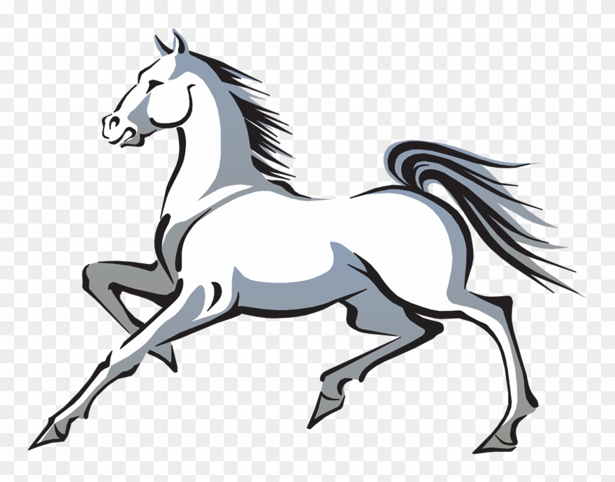 Free Horse Clip Art - Mustang Horse Transparent - Png Download