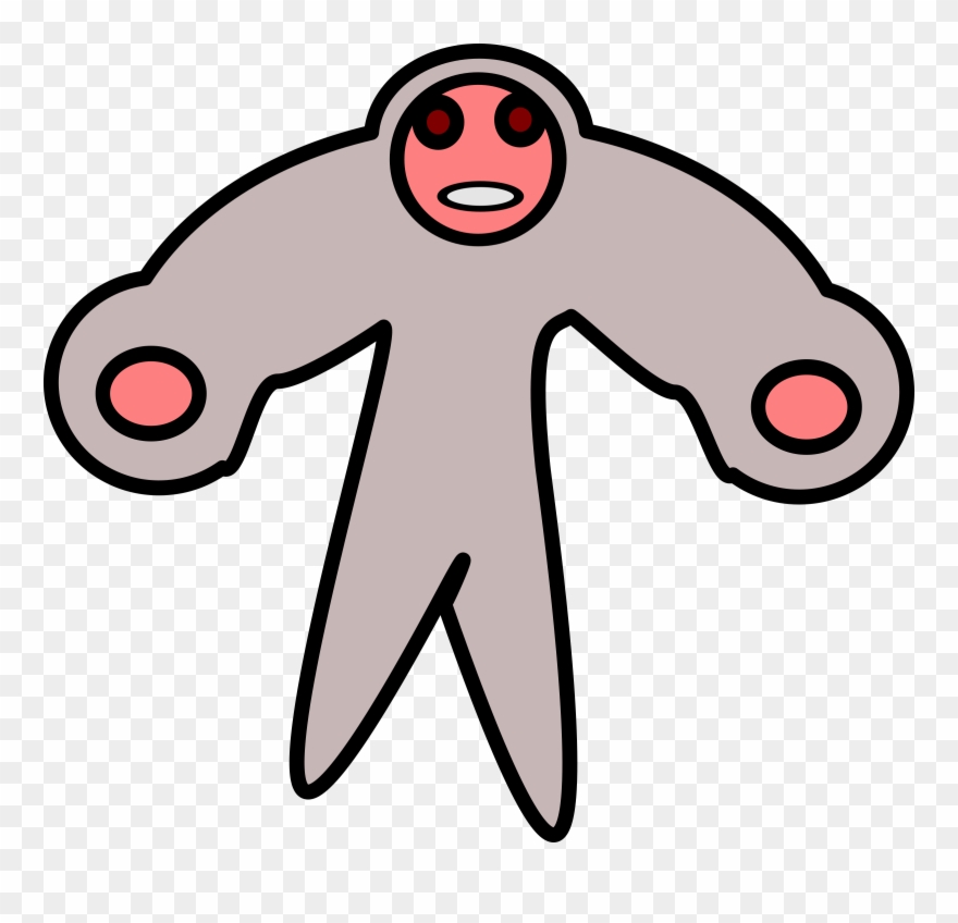 Wrestler Cartoon Clip Art Free Vector - Clip Art - Png Download