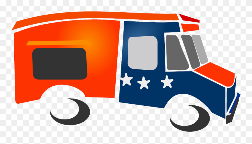 Rest Clip Art Download - Animated Food Truck Png Transparent Png