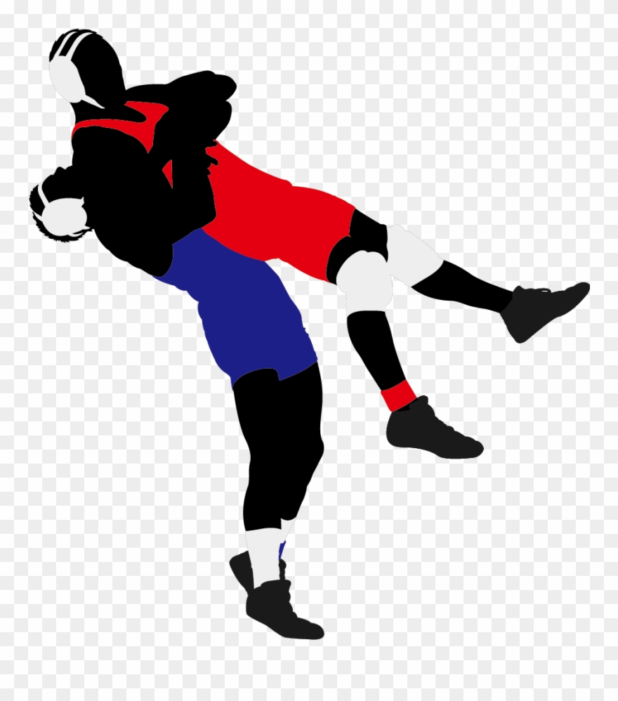 Wrestling Png - Wrestling Silhouette Clipart