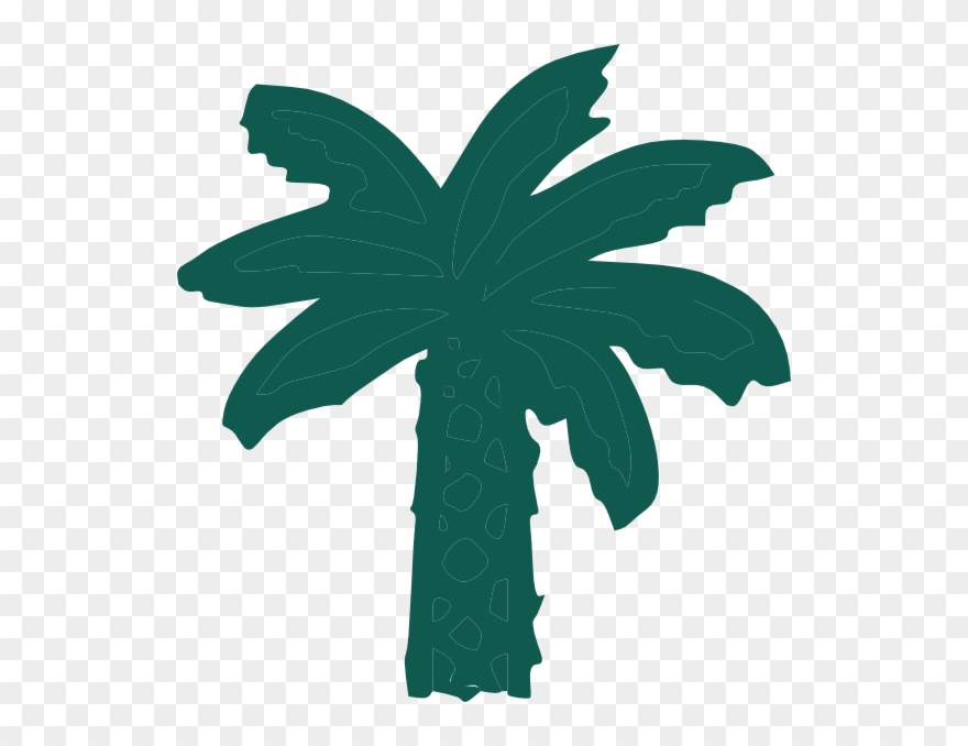 Palm Tree Svg Clip Arts 558 X 598 Px - Png Download