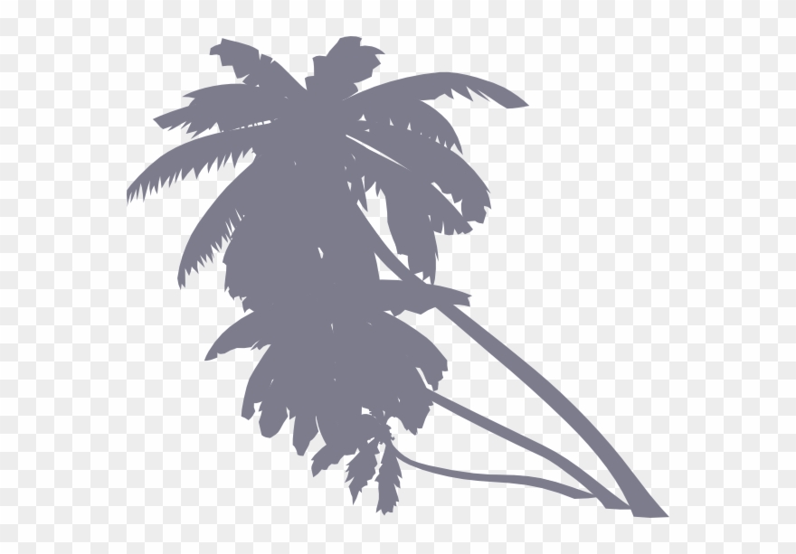This Free Clip Arts Design Of Gray Palm Tree - Animated Palm Trees Png Transparent Png