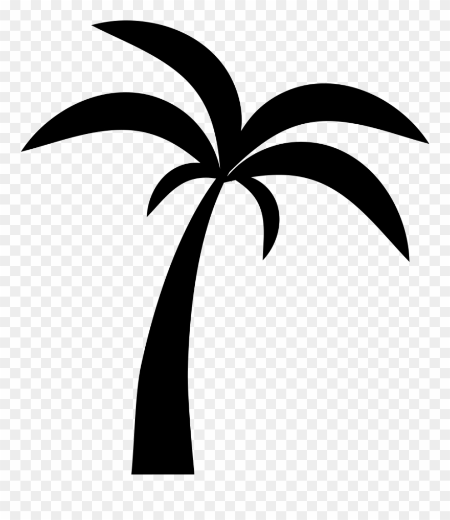 White Palm Tree Png - Logo Palm Tree Vector Clipart
