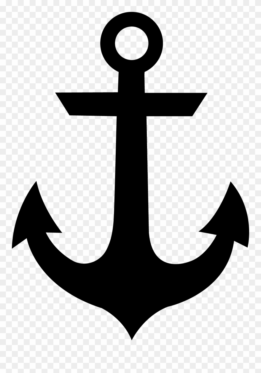 Great Free Clipart Site - Anchor Stencil - Png Download
