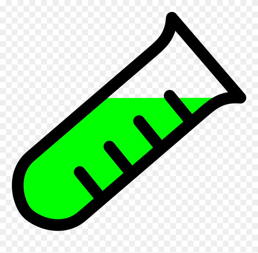 Free Vector Graded Test Tube Clip Art - Science Test Tube Clip Art - Png Download