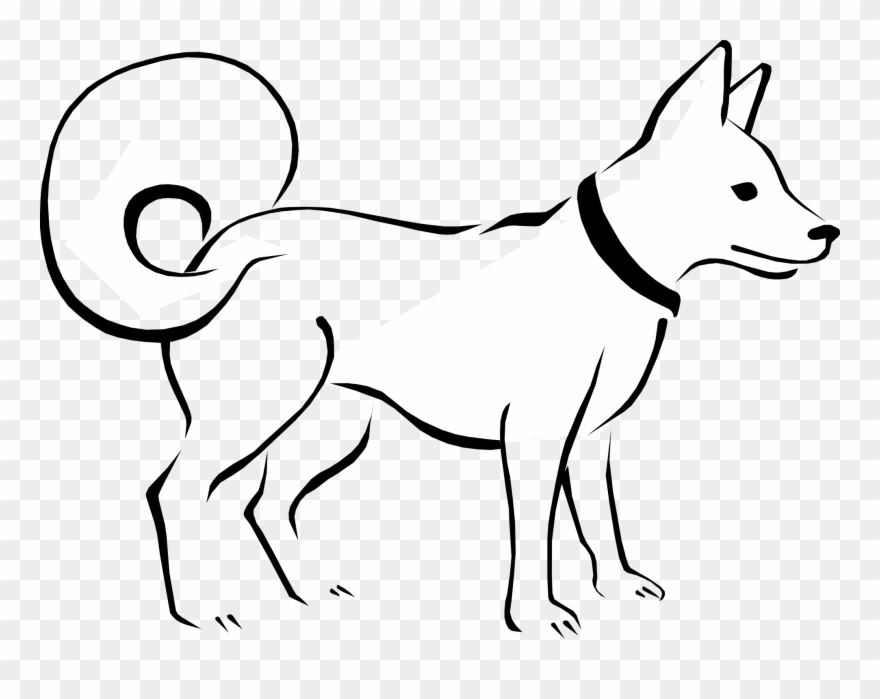 Dog Black And White Dog Clip Art Black And White Free - Dog Clipart Black N White - Png Download