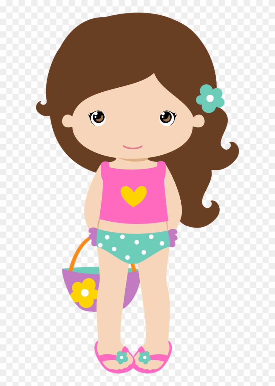 Álbuns Da Web Do Picasa Girl Clipart, Cute Clipart, - Convite Pool Party Menina - Png Download