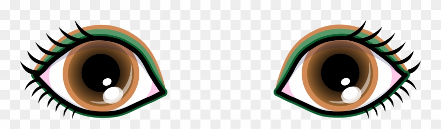 Green Eyes Clipart - Blue Green Cartoon Eyes - Png Download