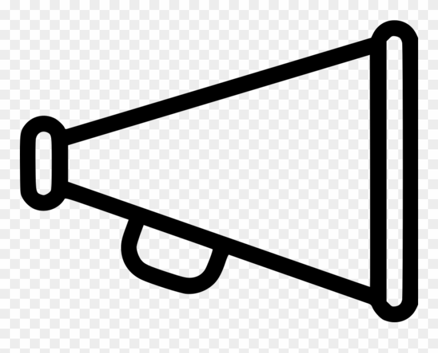 Clipart Freeuse Cheerleading Megaphones X Carwad Net - White Megaphone Clipart - Png Download