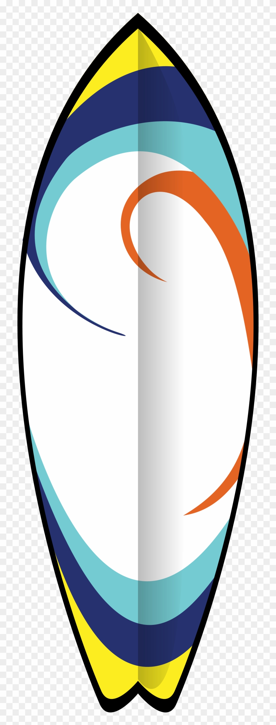 Surfboard - Surfboard Vector Png Clipart