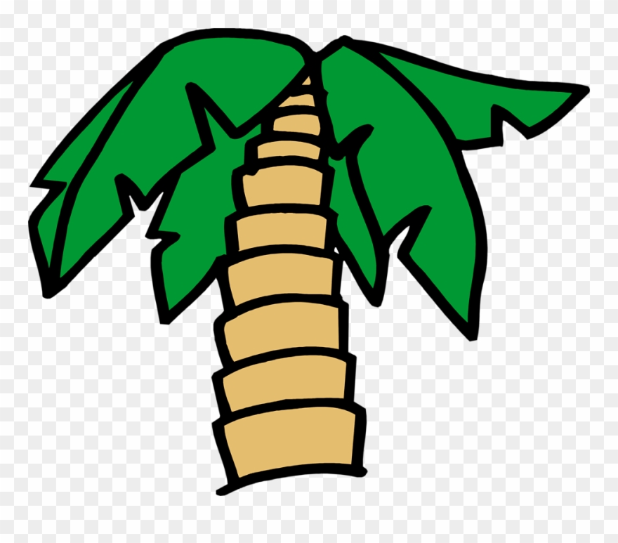 Palm Tree - Cartoon Palm Tree Transparent Clipart