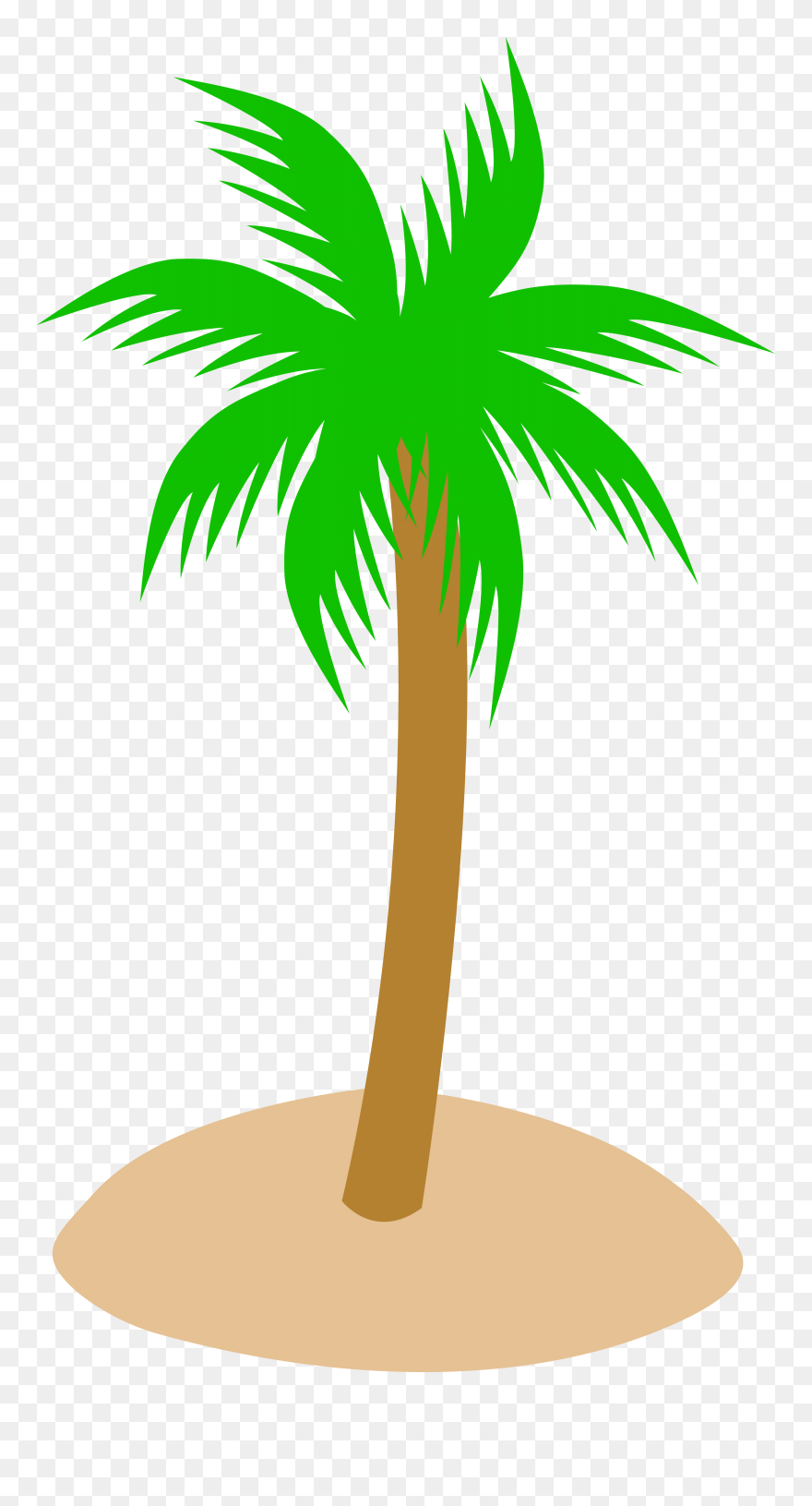 Cartoon Palmtree - Palm Tree Clip Art - Png Download