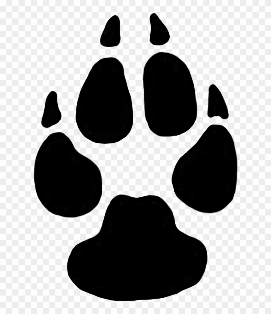 Dog Paw Prints Domestic Dog Cliparts Free Download - Animal Footprint Clip Art - Png Download