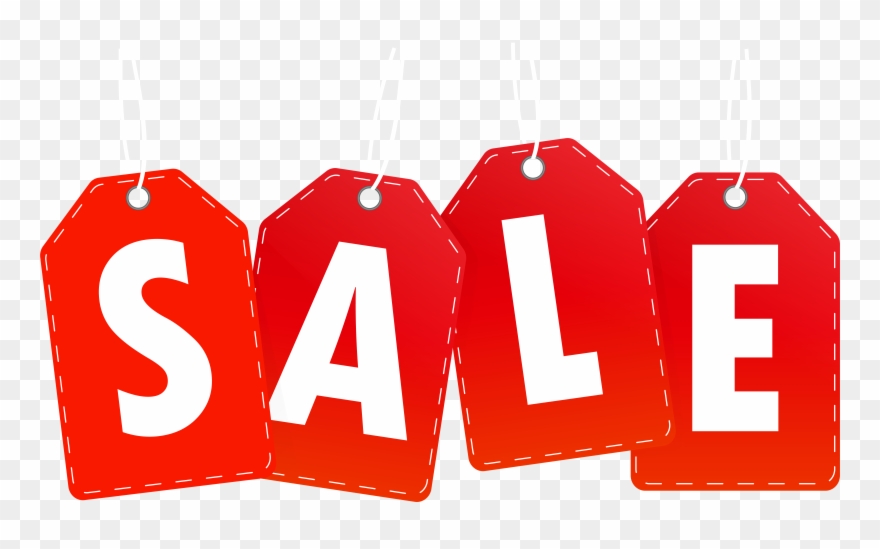 Red Sale Tags Png Clipart