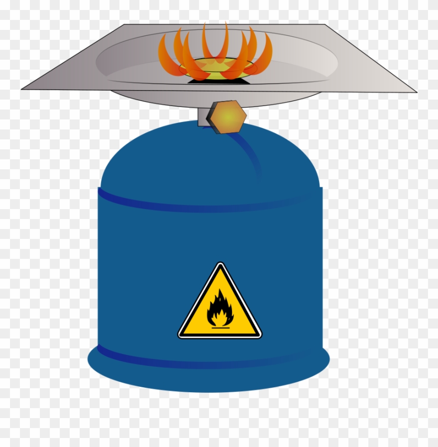 Free Vector Camping Gas Burner Clip Art - Gas Burner Clip Art - Png Download