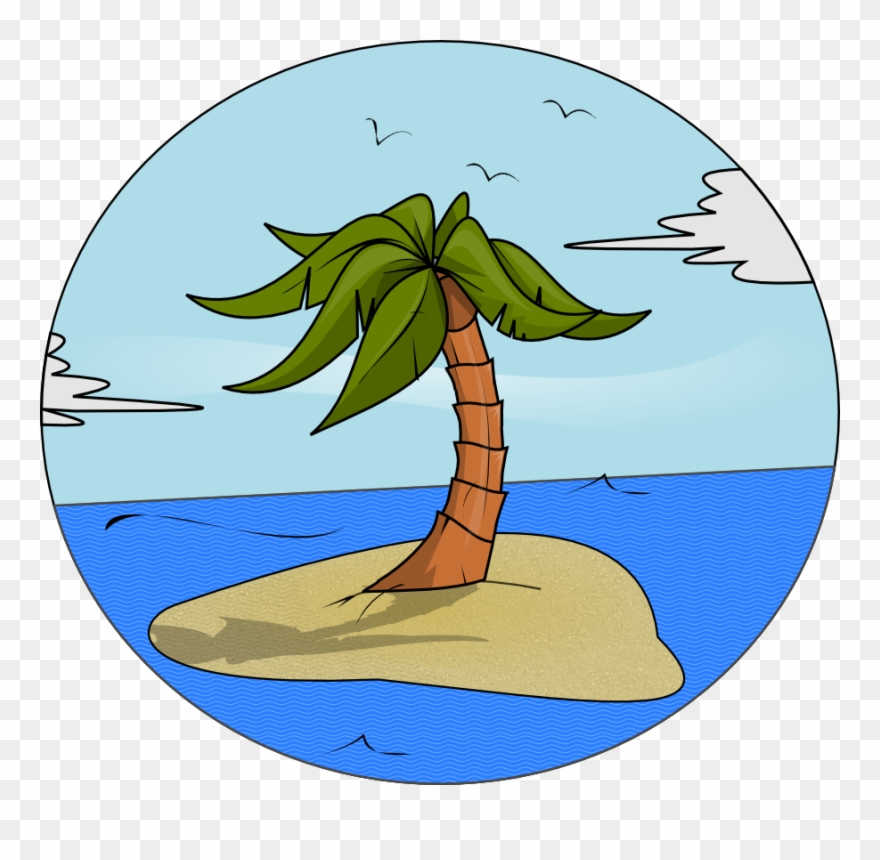 Island Free Clipart - Free Clip Art Island - Png Download