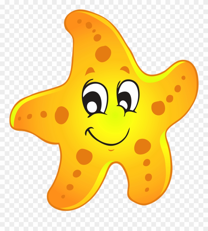 Starfish Cute Of A Sea Star Clipart - Star Fish Clip Art - Png Download