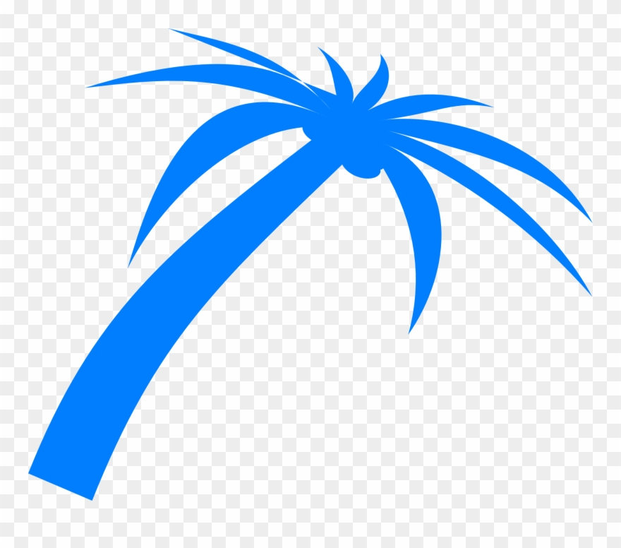 Download Free Printable Clipart And Coloring Pages - Blue Palm Tree Png Transparent Png
