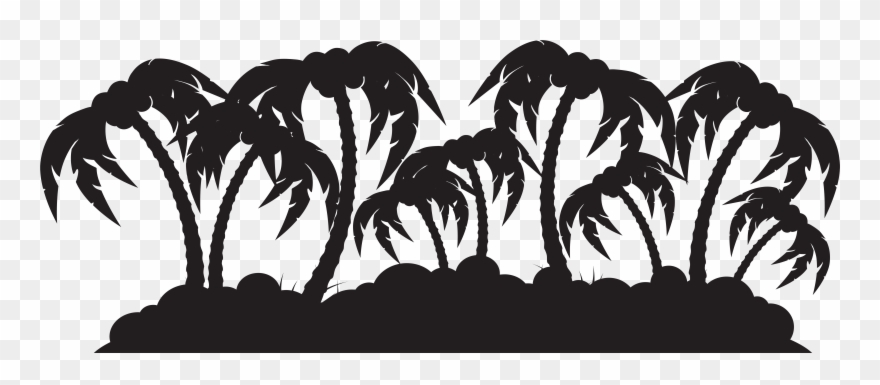 Palm Island Silhouette Png Clip Art Imageu200b Gallery - Island Silhouette Transparent Png