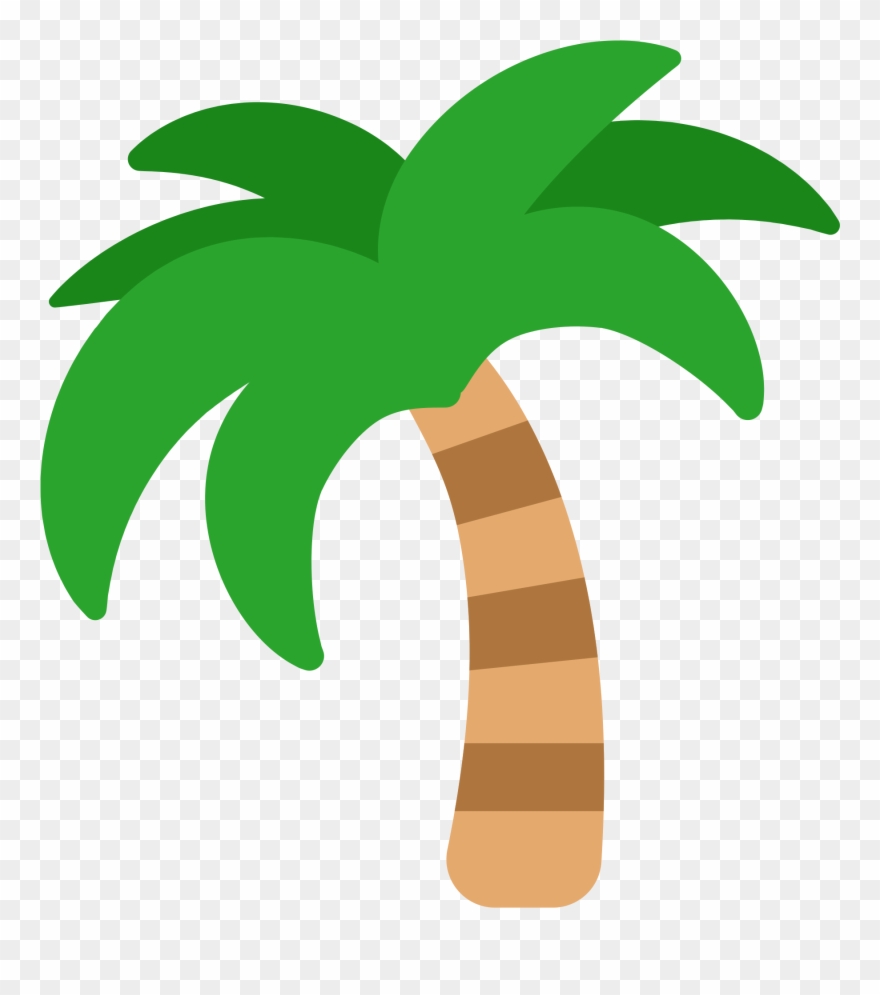 Sticker Tree Clip Art - Transparent Palm Tree Emoji - Png Download