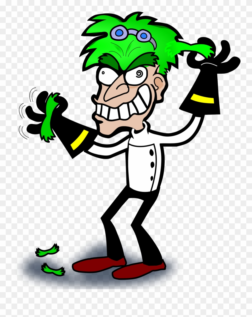 Mad Scientist Clipart - Mad Scientist No Background - Png Download