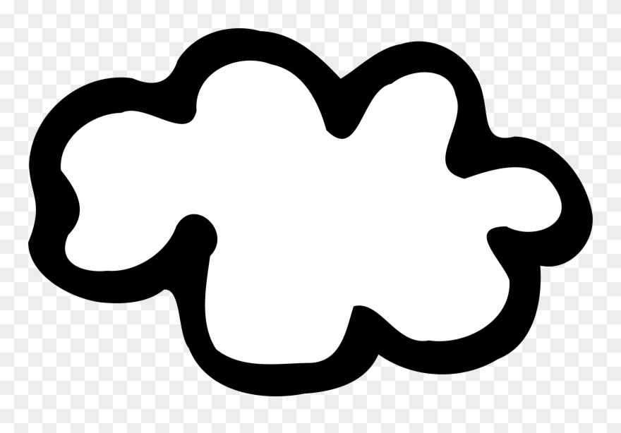 Cloud Clipart Small Cloud - Clip Art White - Png Download