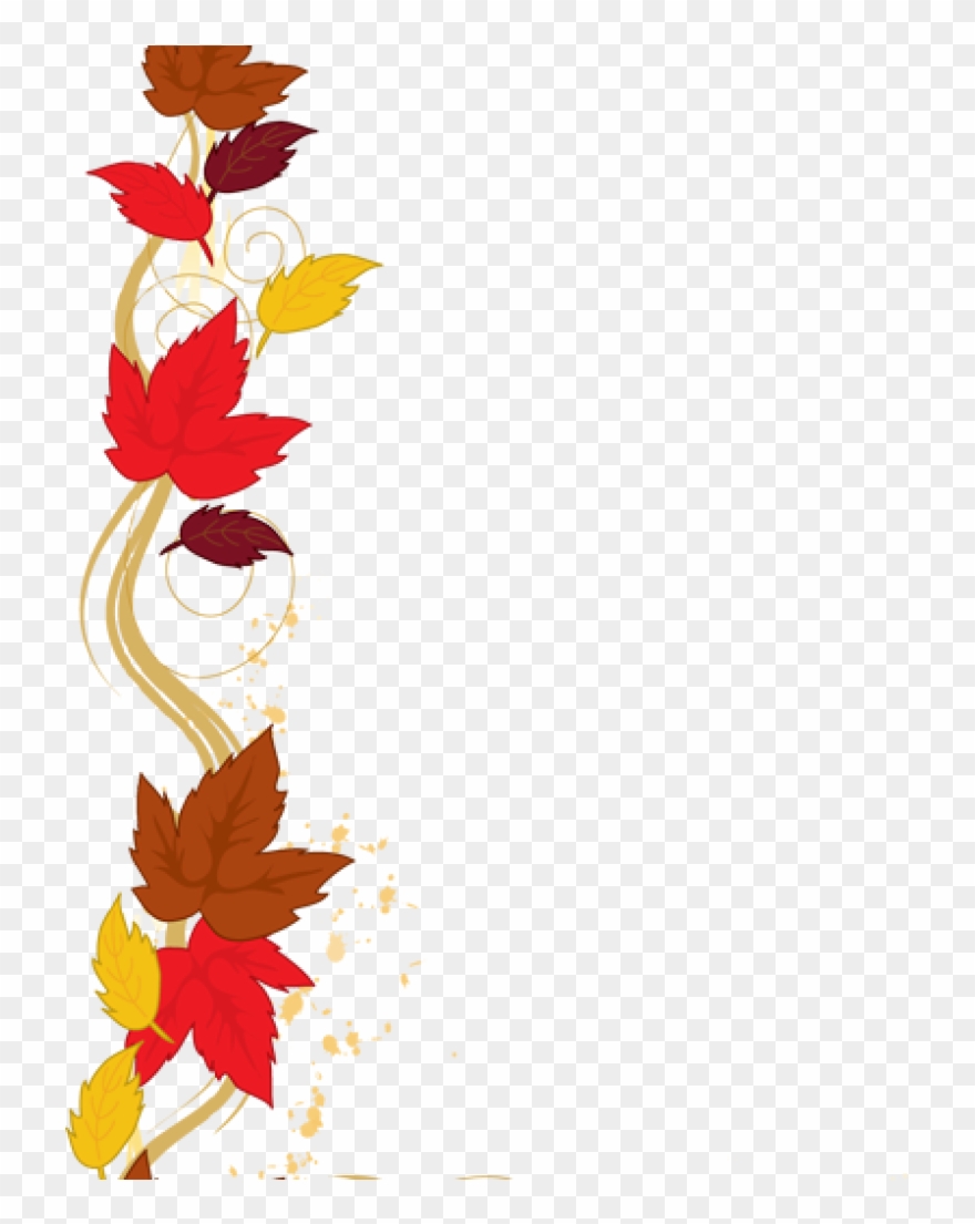 Fall Border Clipart Web Design Development Clipart - Leaves Border Clipart - Png Download