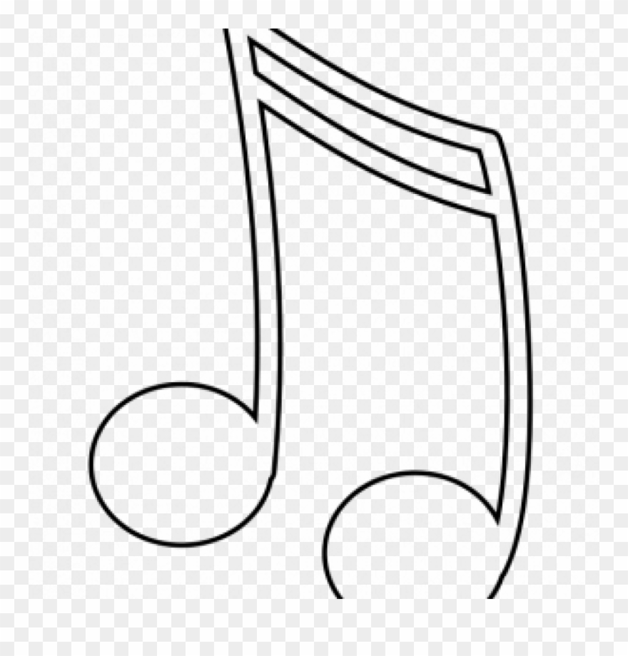 Picture Black And White Library Music Notes Hatenylo - White Musical Note Png Clipart