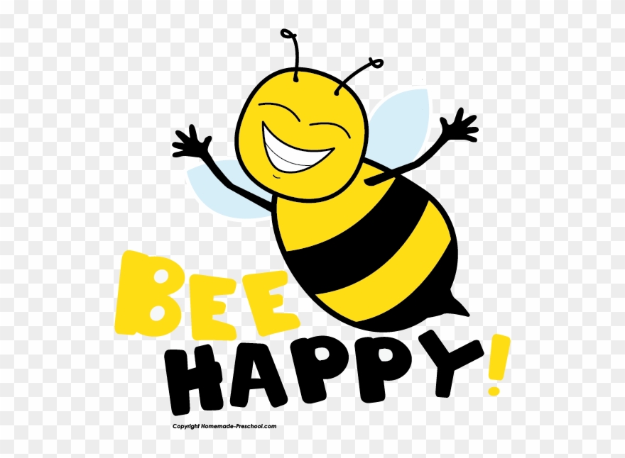 Cheap Pick Me Ups Ooh Shiny - Happy Bee Clip Art - Png Download