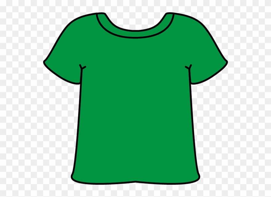 T Shirt Green Tshirt Clip Art Green Tshirt Image - Short Sleeve Shirt Cartoon - Png Download