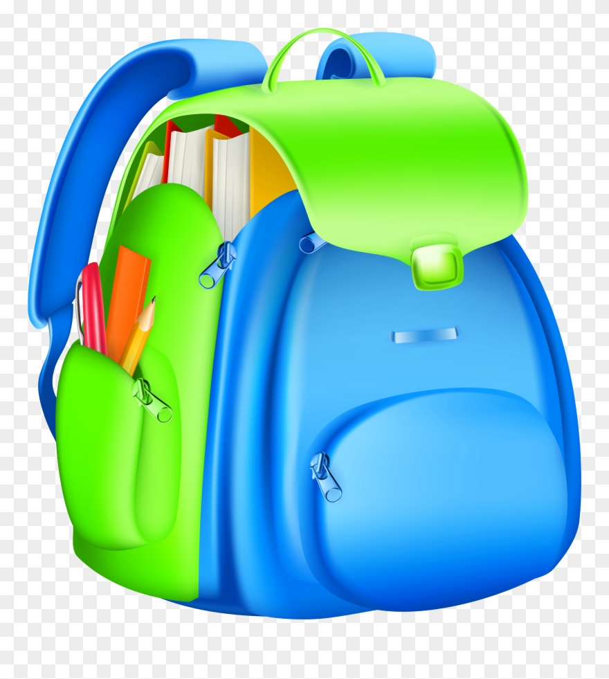 Full Backpack Clipart Collection - School Bag Clipart Png Transparent Png