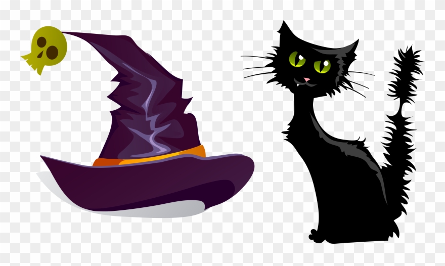 Svg Black And White Cat Clipart Free - Black Cat Emoji For Iphone - Png Download