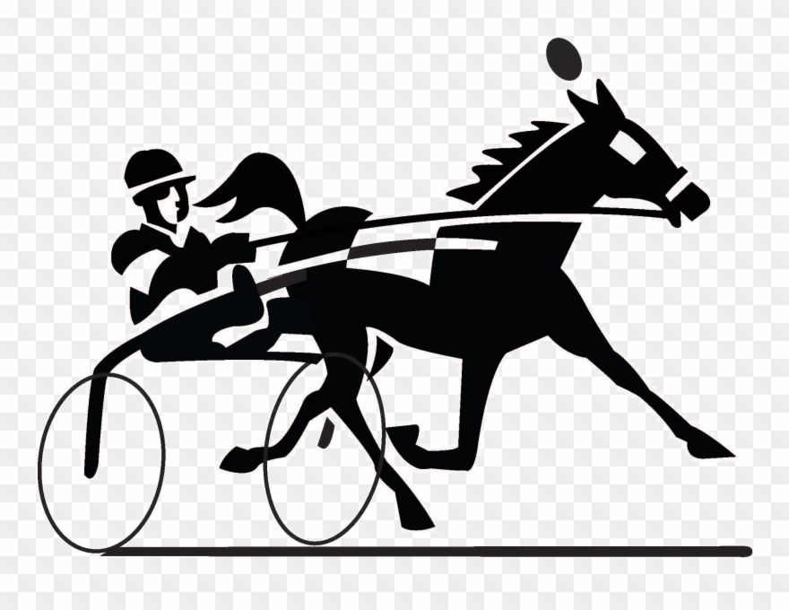 Horse Racing Racing Clip Art Free Image - Harness Racing Svg - Png Download
