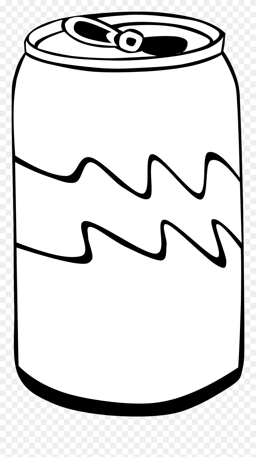 Picnic Food Clip Art Black And White - Soda Black And White - Png Download