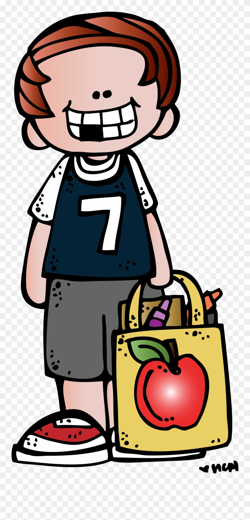 Clip Freeuse Library Dj Inkers School Clipart - Melonheadz Boy - Png Download