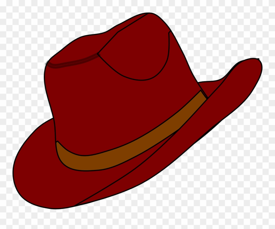 Free Hat Clipart - Red Cowboy Hat Clipart - Png Download