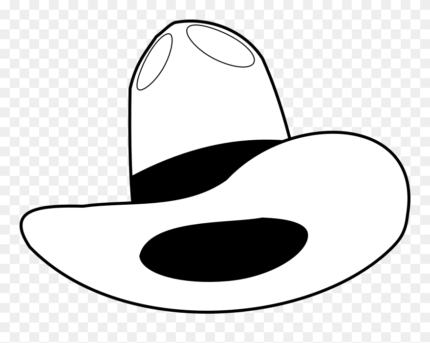 Cowboy Clipart - Cowboy Hat Clipart White - Png Download