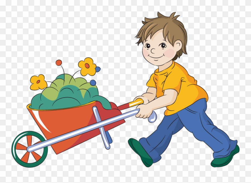 Wheelbarrow Image - Pushes And Pulls Clipart