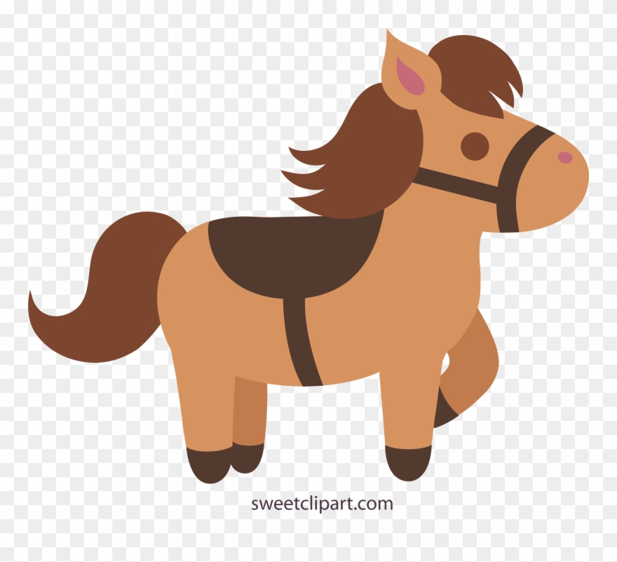 Breathtaking Pony Clipart Cute Cream Colored Free Clip - Cute Horse Clipart - Png Download
