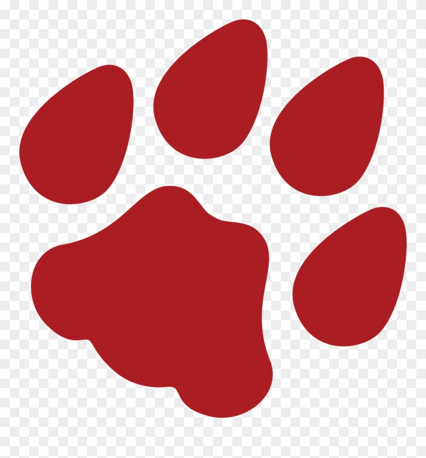 Az Wildcat Paw Print - University Of Arizona Wildcat Paw Clipart