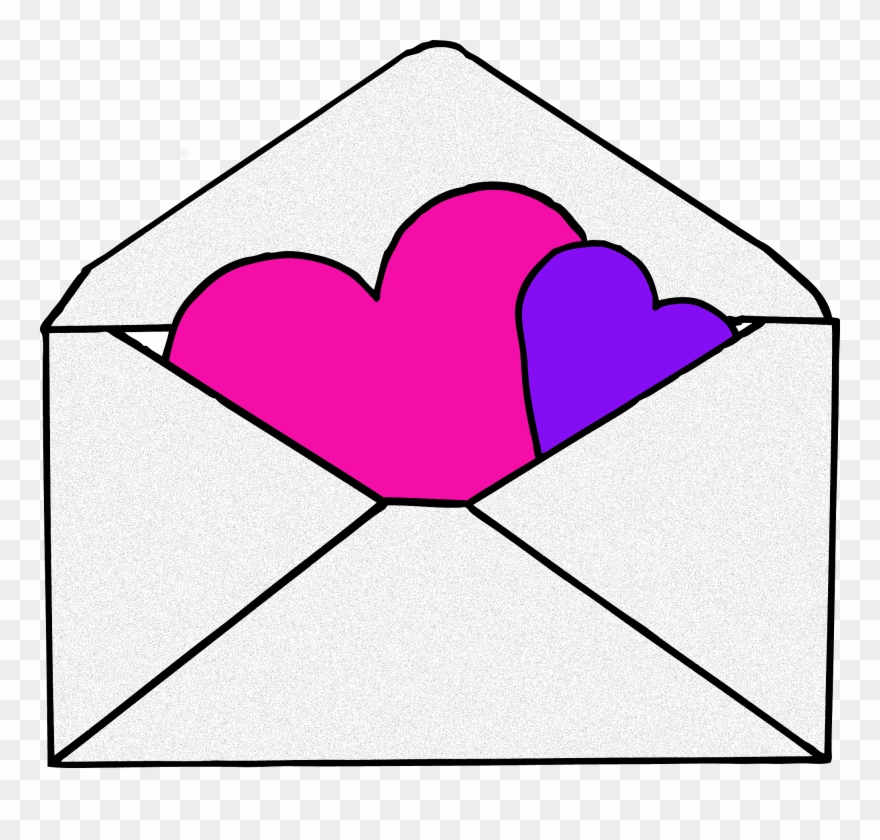 More From My Site - Valentine Envelope Clipart - Png Download