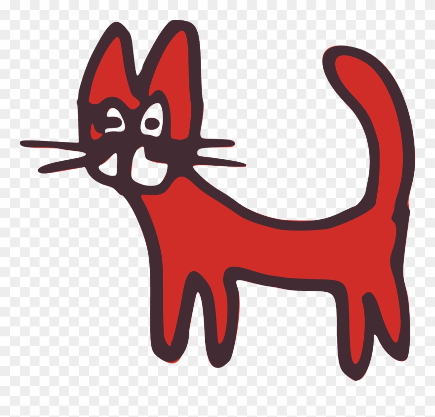 Whiskers Kitten Felidae Wildcat California Spangled - Cartoon Red Cat Shower Curtain Clipart