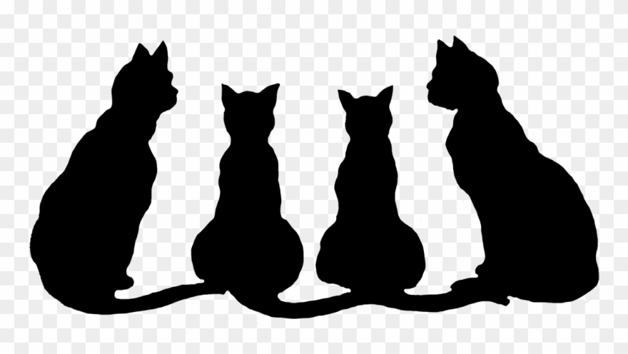 Halloween Black Cat Clipart - Transparent Background Halloween Clip Art - Png Download