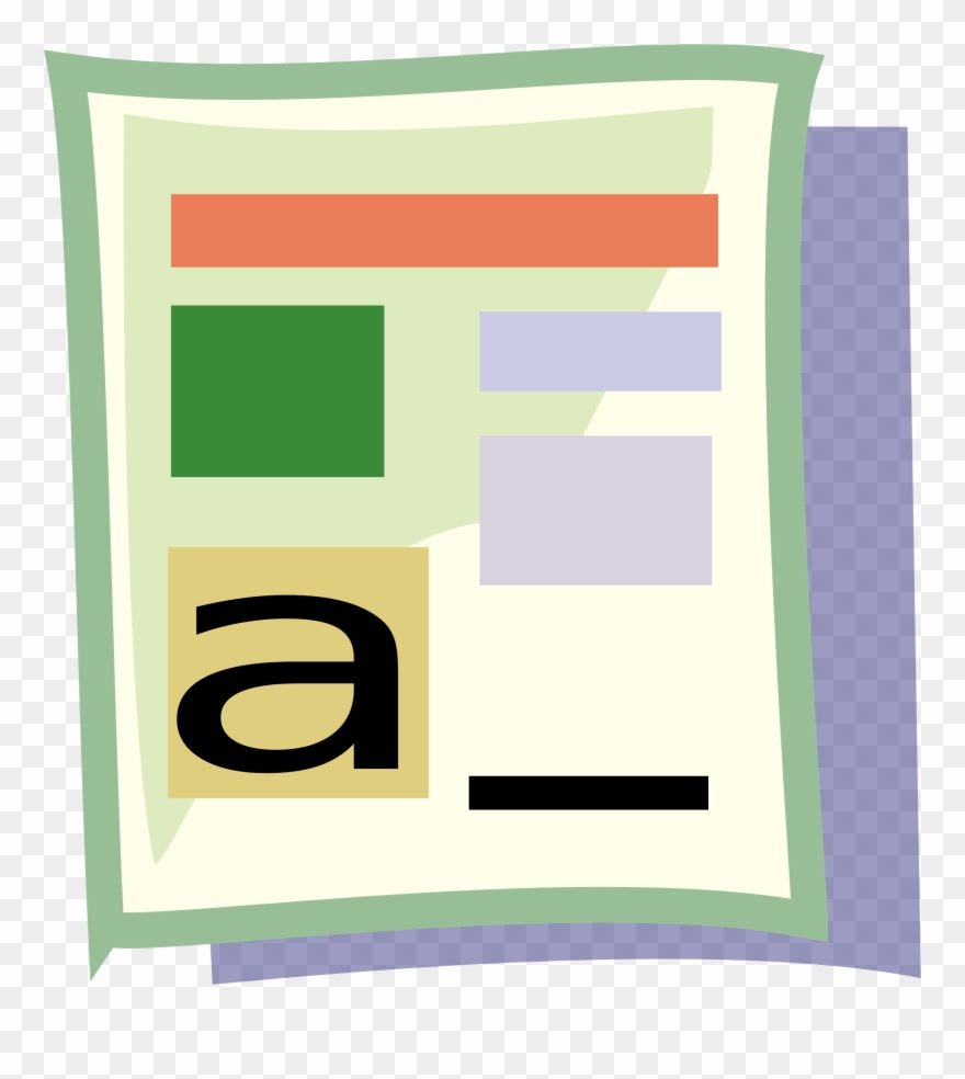 Microsoft Word Clip Art At - Word Processing Clipart - Png Download