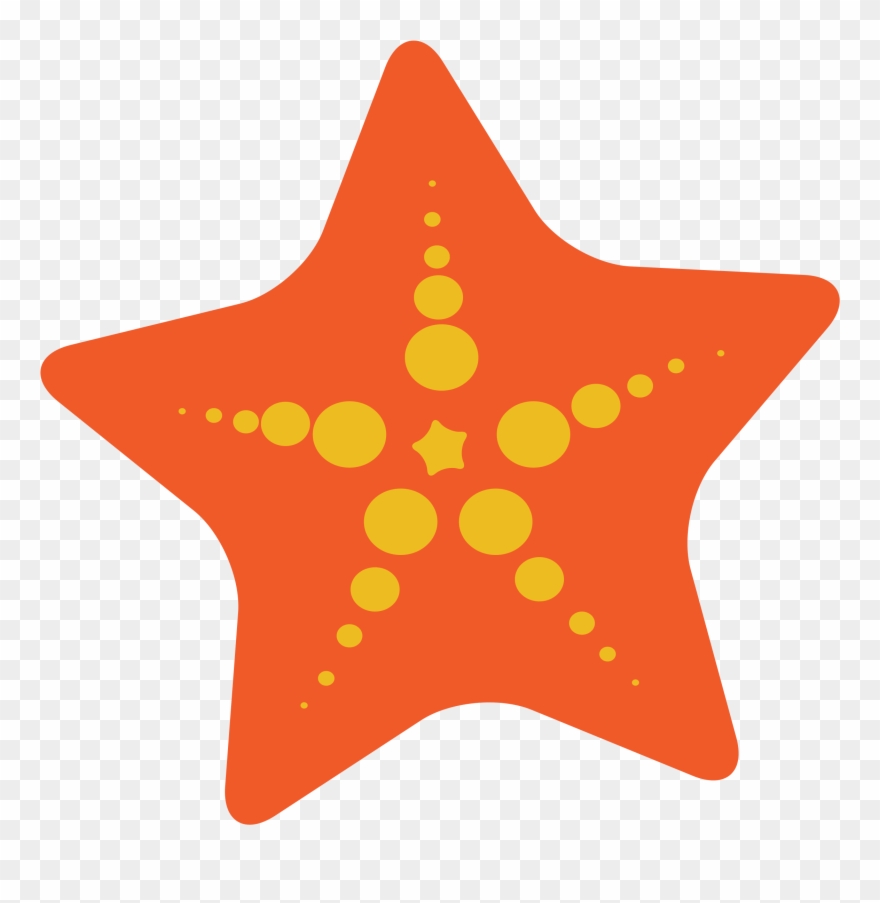 Clipart Starfish - Cute Starfish Transparent Background - Png Download