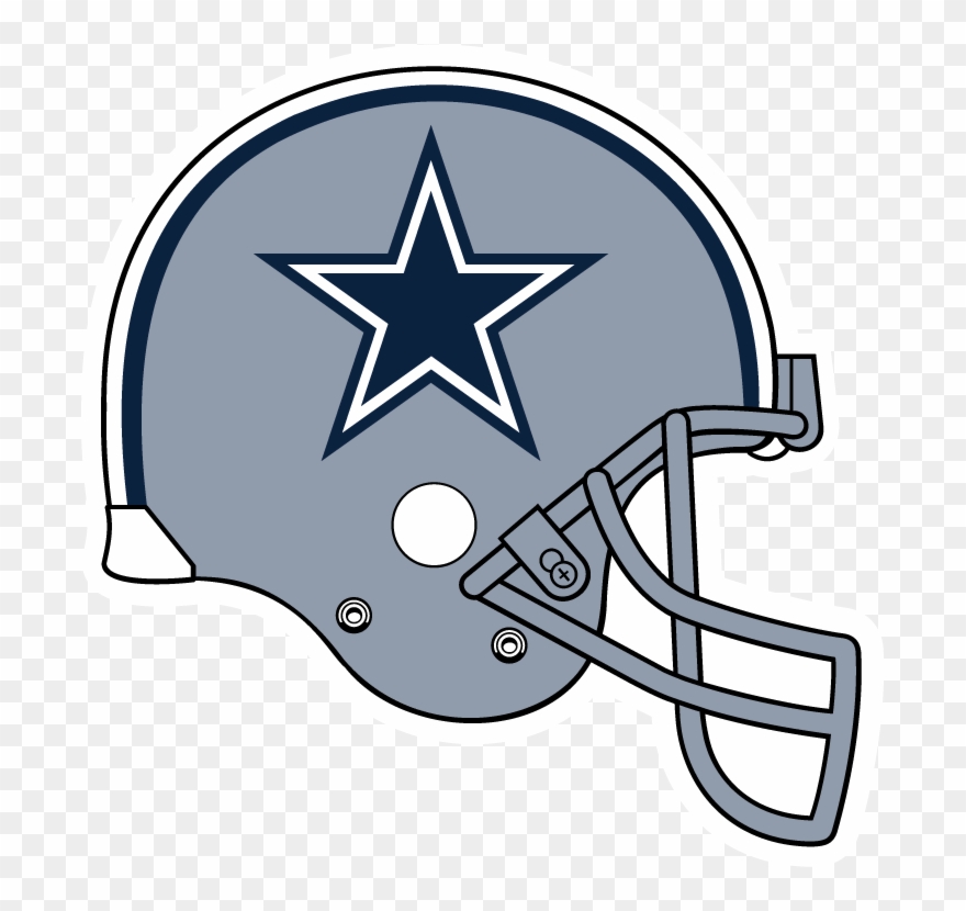 Cowboys Football Clipart - Dallas Cowboys Helmet Clipart - Png Download