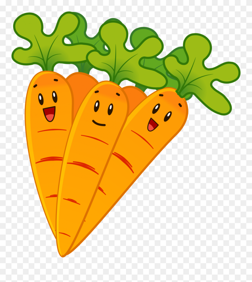 Free Cartoon Carrots Clip Art - Clip Art Carrot - Png Download