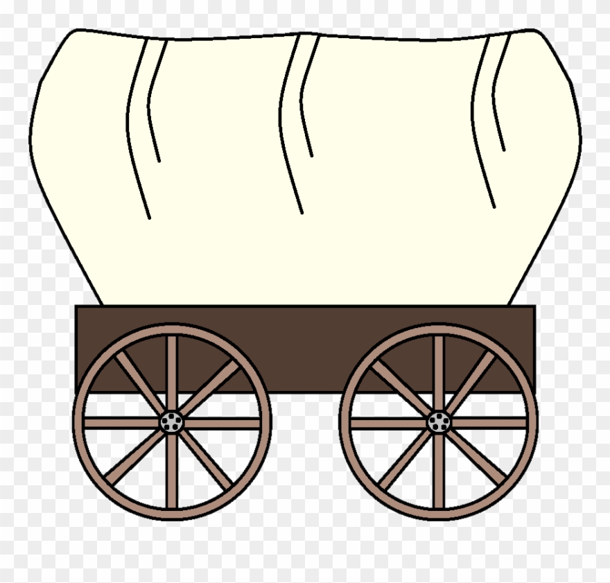 Western Clipart Free Clipart Image 2 Image - Clipart Oregon Trail Wagon - Png Download